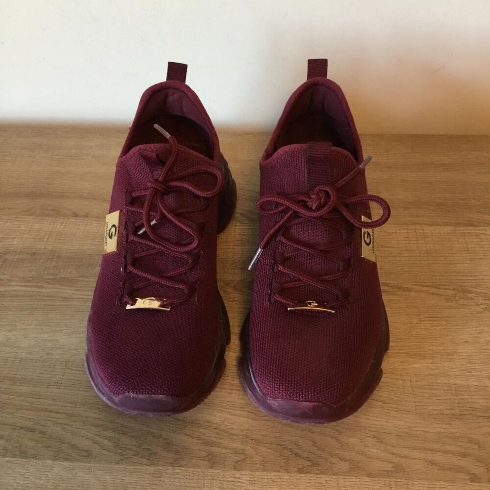 G Los Angeles Women's Kensy Sneaker Maroon Size 8M EUC